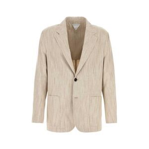 BOTTEGA VENETA Textured Single-Breasted Blazer Men CAMEL Outerwear